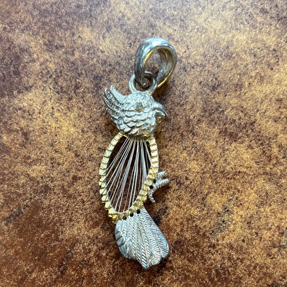Parrot necklace pendant